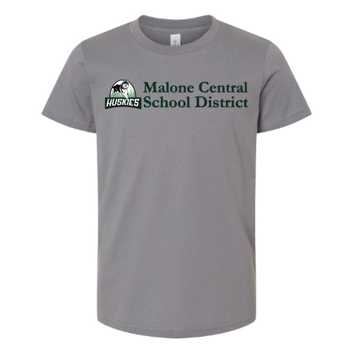 Malone CSD Horizontal Logo Bella + Canvas Unisex Jersey Storm