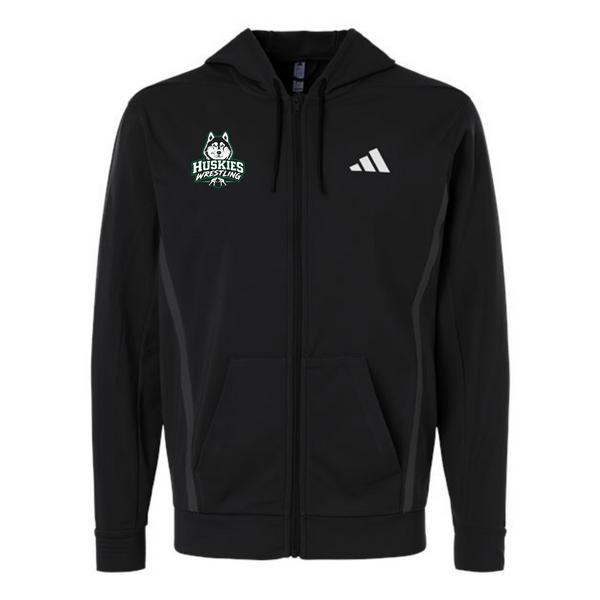 Malone Wrestling Green Design Adidas Game & Go Fleece Full-Zip Hooded ...