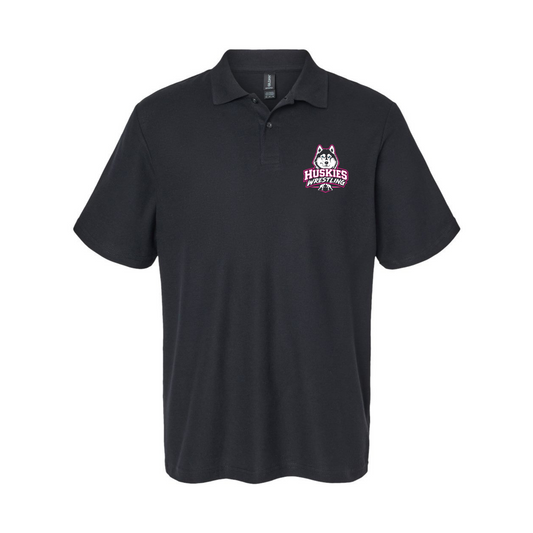 Malone Wrestling Pink Design Unisex Softstyle® Pique Polo