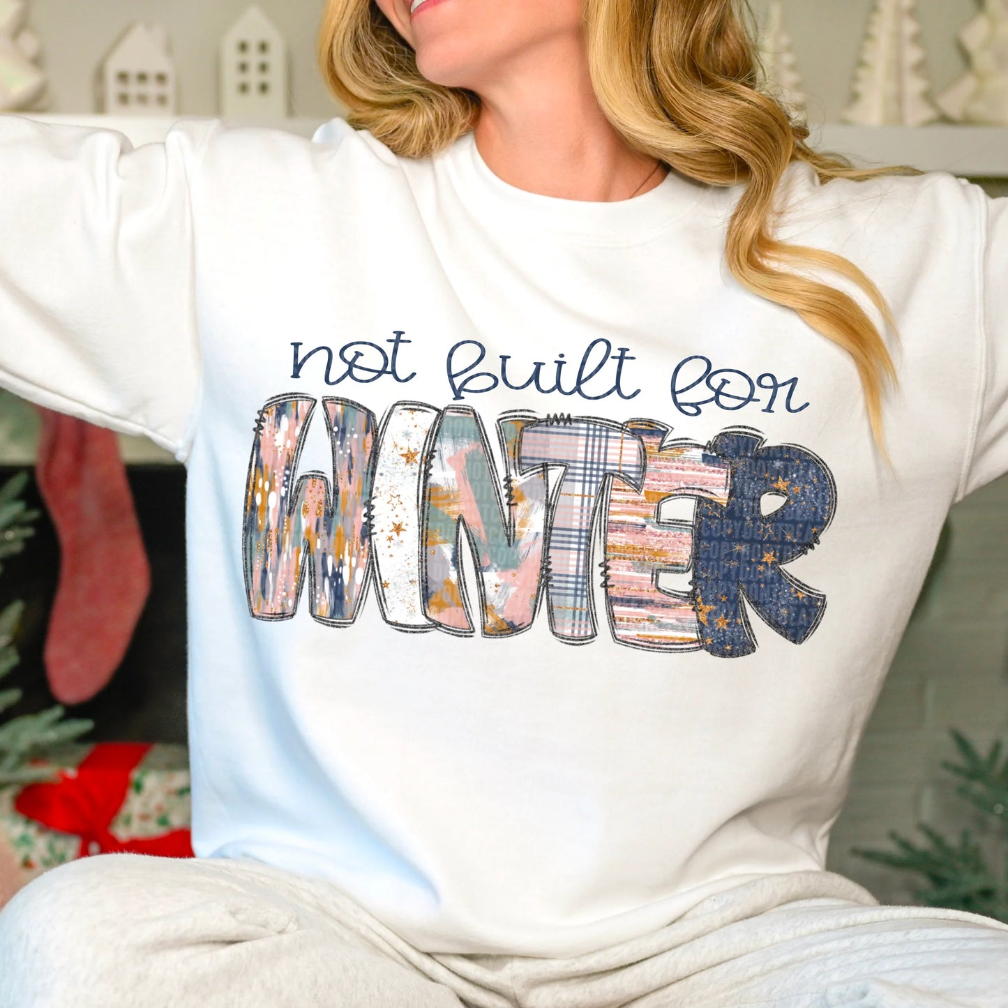 Not Built For Winter Gildan Unisex Heavy Blend™ Crewneck Sweatshirt White