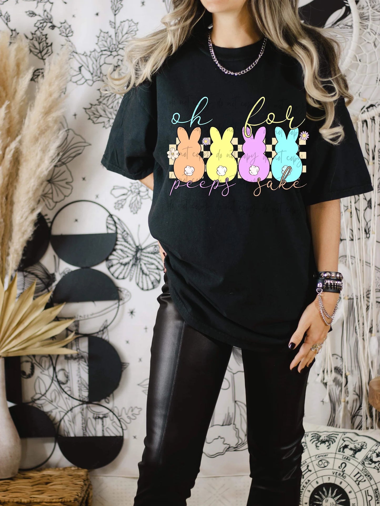 Oh for Peeps Sake Gildan Softstyle® T-Shirt Black