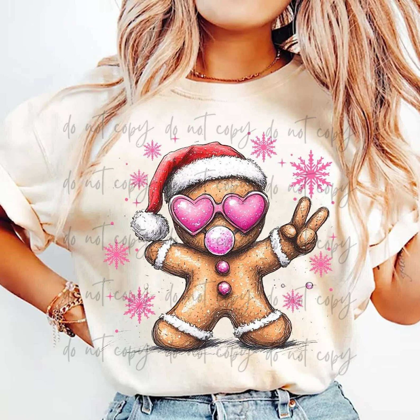 Retro Gingerbread Blowing Bubble Comfort Colors Adult Heavyweight T-Shirt Ivory