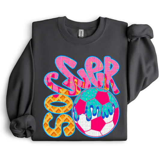 Soccer Drip Gildan Unisex Heavy Blend™ Crewneck Sweatshirt Black