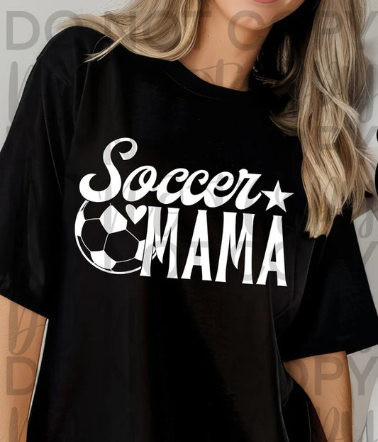 Soccer Mama With Heart Gildan Softstyle® T-Shirt Black