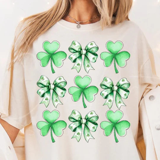 Lucky Clover Collage Gildan Softstyle® T-Shirt Natural