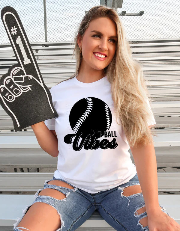 T-Ball Vibes Gildan Softstyle® T-Shirt White
