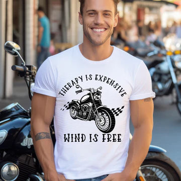 Therapy is Expensive Wind Is Free Gildan Softstyle® T-Shirt White