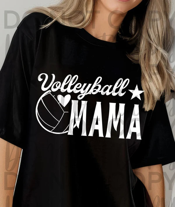 Volleyball Mama With Heart Gildan Softstyle® T-Shirt Black