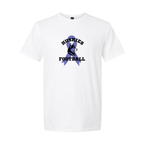 B.G. Strong Huskies Football Print Gildan Softstyle® T-Shirt White