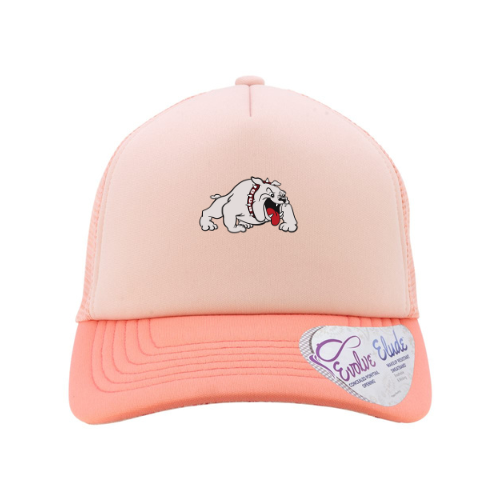 Embroidered Bulldog Patch Women's Foam Printed Trucker Cap