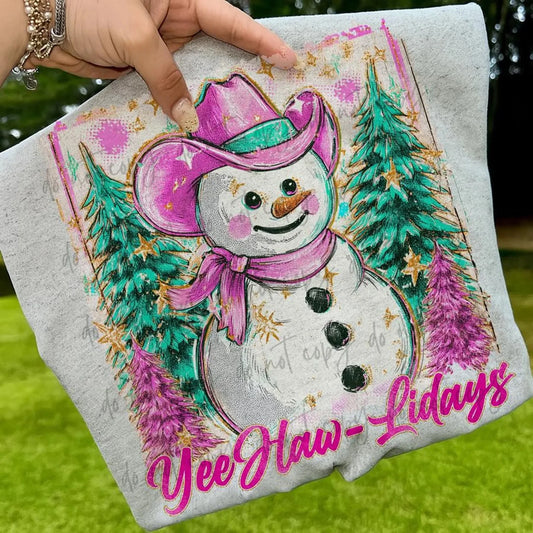 Yee-Haw-liday Bella + Canvas Unisex Jersey Heather Athletic