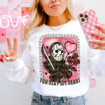You Slay My Heart Gildan Unisex Heavy Blend™ Crewneck Sweatshirt White