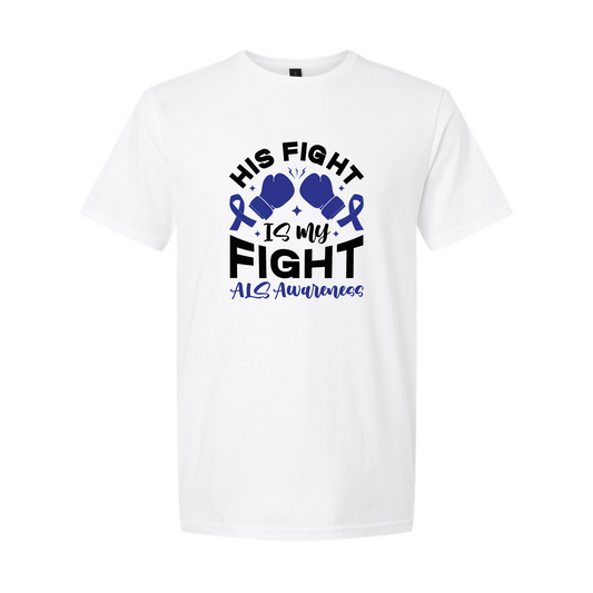 His Fight Is Our Fight Gildan Softstyle® T-Shirt White