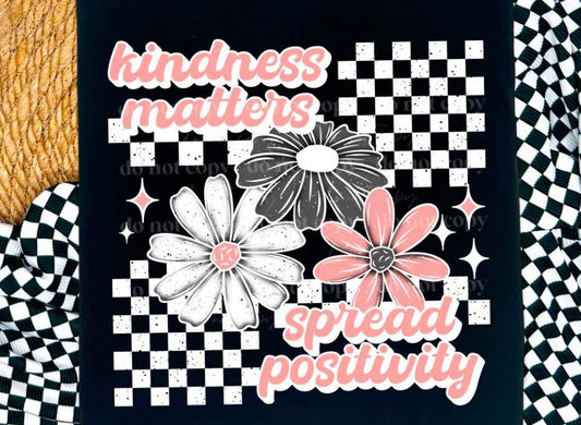 Kindness Matters Spread Positivity Gildan Softstyle® T-Shirt Black