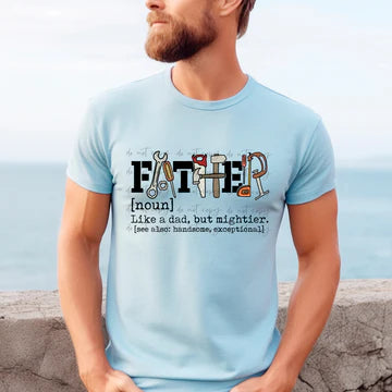 Father Gildan Softstyle® T-Shirt Light Blue
