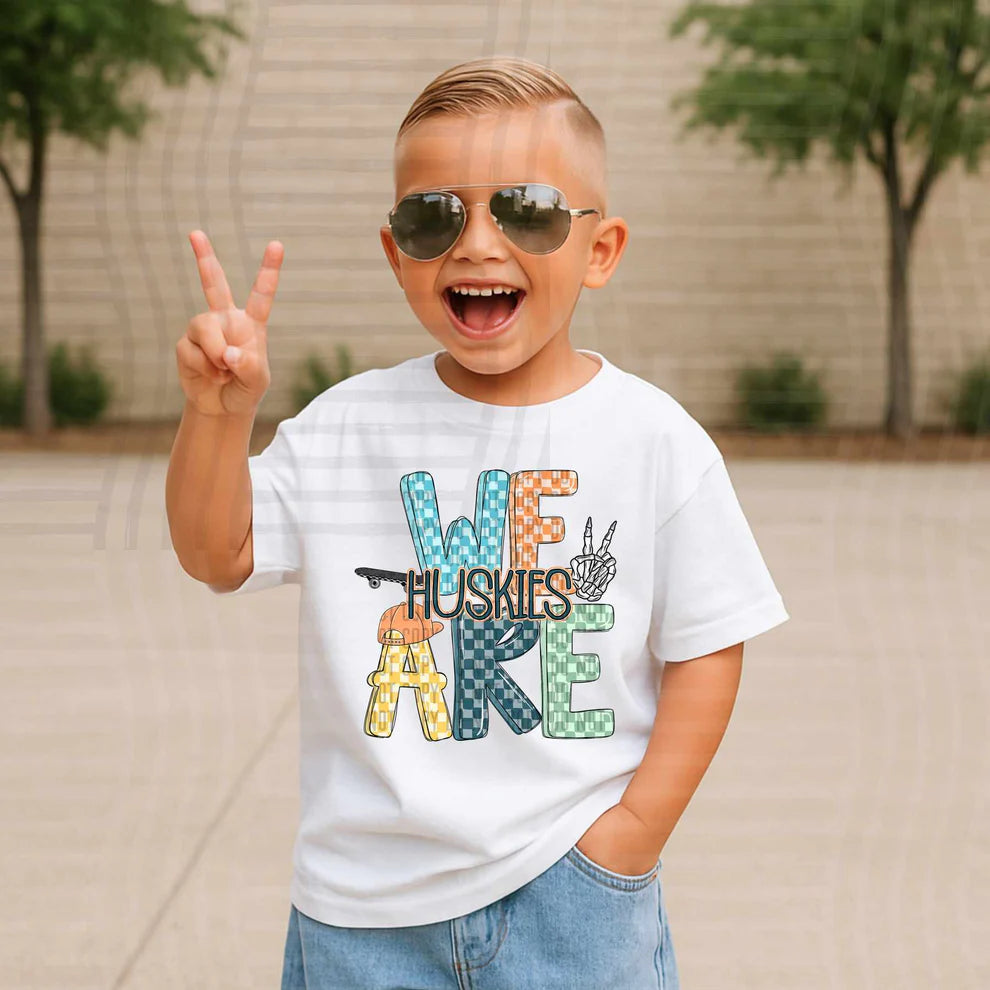 We Are Huskies Peace Sign Gildan Softstyle® T-Shirt White